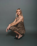 Satin Leopard Maxi
