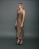 Satin Leopard Maxi