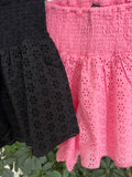 Jessa Smocked Flutter Short