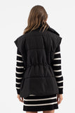 Drawstring Puffer Vest
