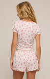 Flower Market Pointelle Tee