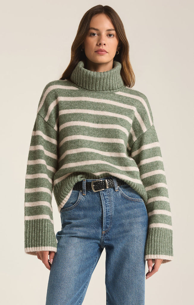 Josephine Stripe Turtleneck