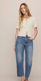Off Duty Bowed Ankle Jeans