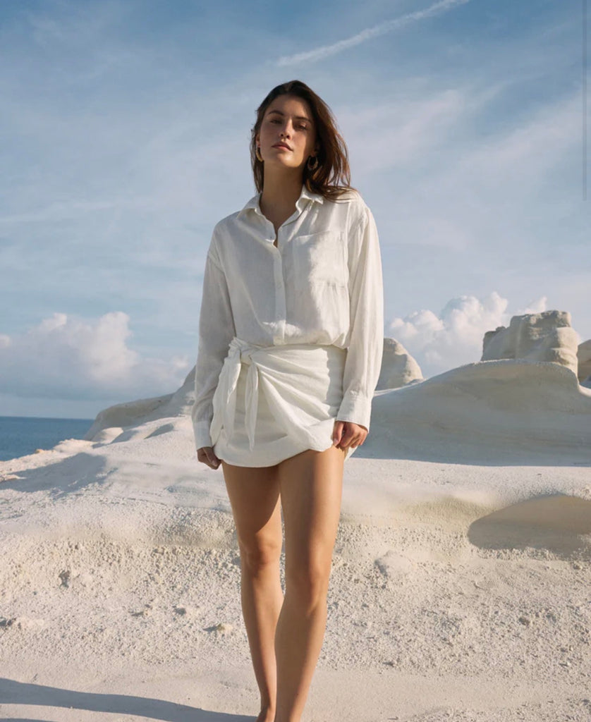 The Perfect Linen Button Up
