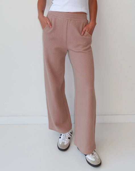 Waffle Wide Leg Pant