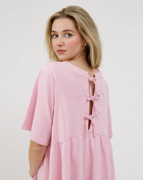 Tiered Bow Back Dress