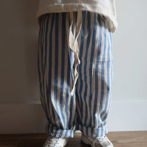 Linen Cotton Stripe Pant