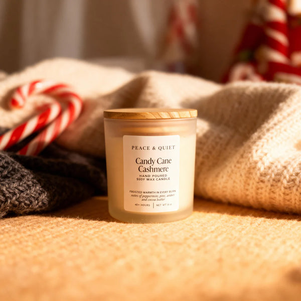 Candy Cane Cashmere Candle