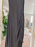 Lucia Shirred Slit Dress