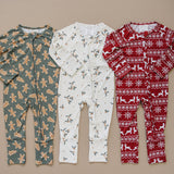 Baby/Toddler Zip Up Holiday PJ's