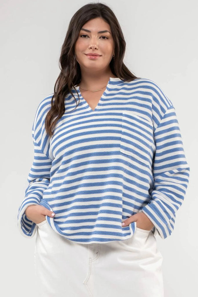 The Kathryn Stripe Top *Curve Collection*