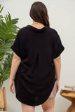 The Sunni Split Neck Top *Curve Collection*