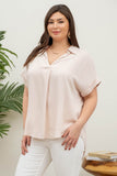 The Sunni Split Neck Top *Curve Collection*