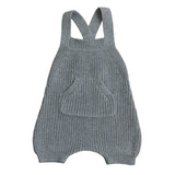 Grey Pocket Knit Overall