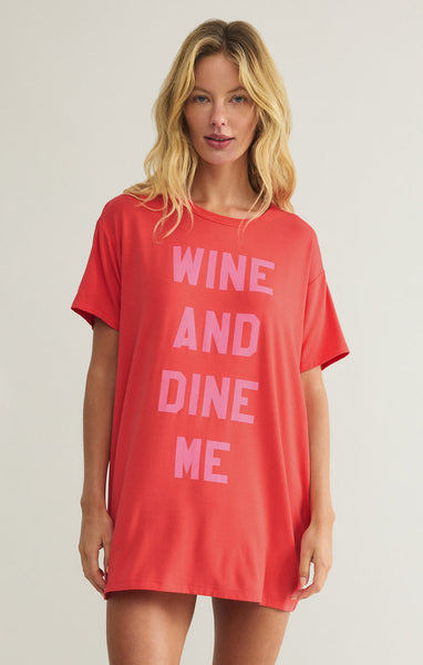 Wine and Dine Night Shirt