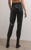 Lenora Faux Leather Jogger