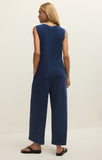 Fiona Jersey Denim Jumpsuit