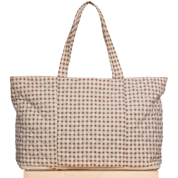 Quilted Expandable Tote