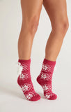 Fair Isle Sherpa Lined Slipper Socks